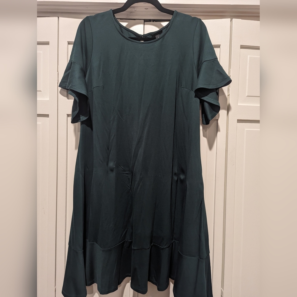 Torrid Green Flutter Sleeve Size 1